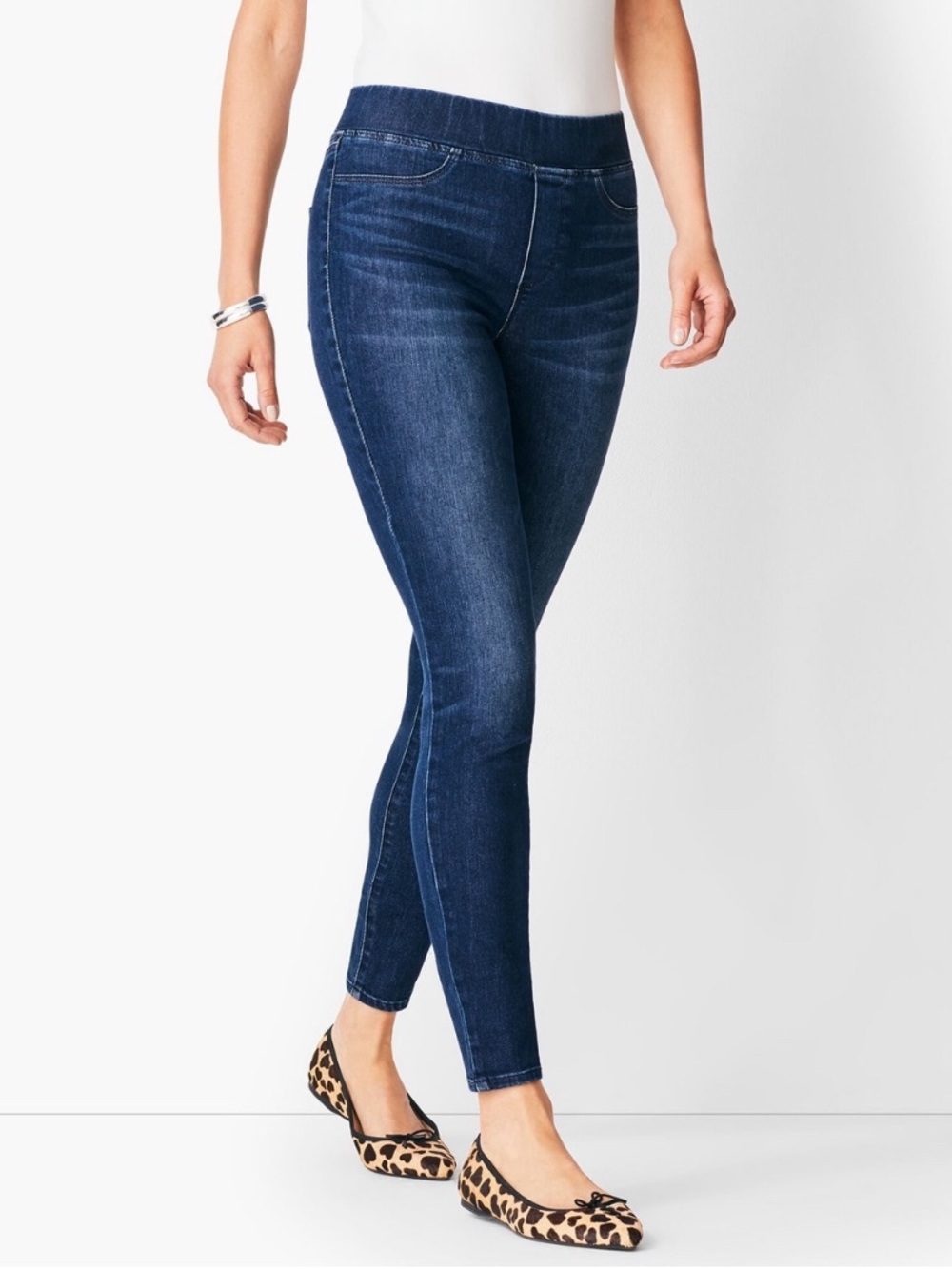 Talbots Blue High-Rise Pull-On Jeggings
